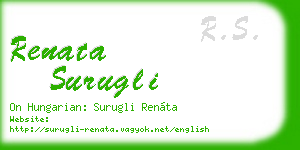 renata surugli business card